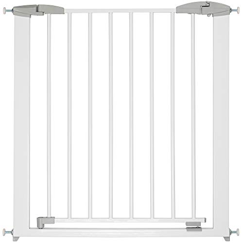 ib style® YAEL Cancelletto di sicurezza | per scale o porta | Fissaggio a pressione | Senza foratura | 109-117,5 cm