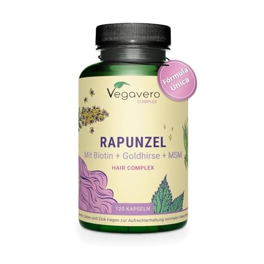 Rapunzel | Biotina Para El Cabello | Zinc + Selenio | 15 Ingredientes Para Crecimiento | Anticaida | 120 Cápsulas | Vegano & Sin Aditivos | Vegavero