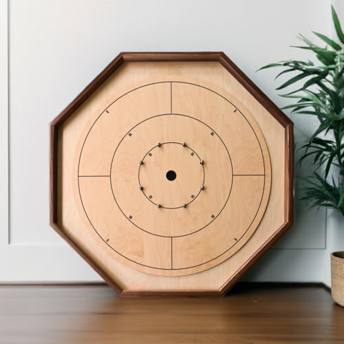 The Deluxe (Walnut Rail) - Juego Tradicional de Mesa Crokinole miniatura 2