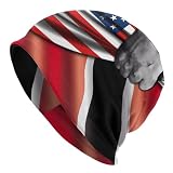 Multifunzione Berretto da Corsa USA American Flag And Trinidad And Flag Bici Cappello Design Moderno Slouch Beanie Hat per Sci, Sport, Motociclismo