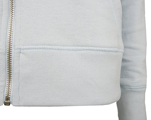 Delight Women's French Terry Regular Fit Zip Up Hoodie (Small, Sky Blue) #TOP4
