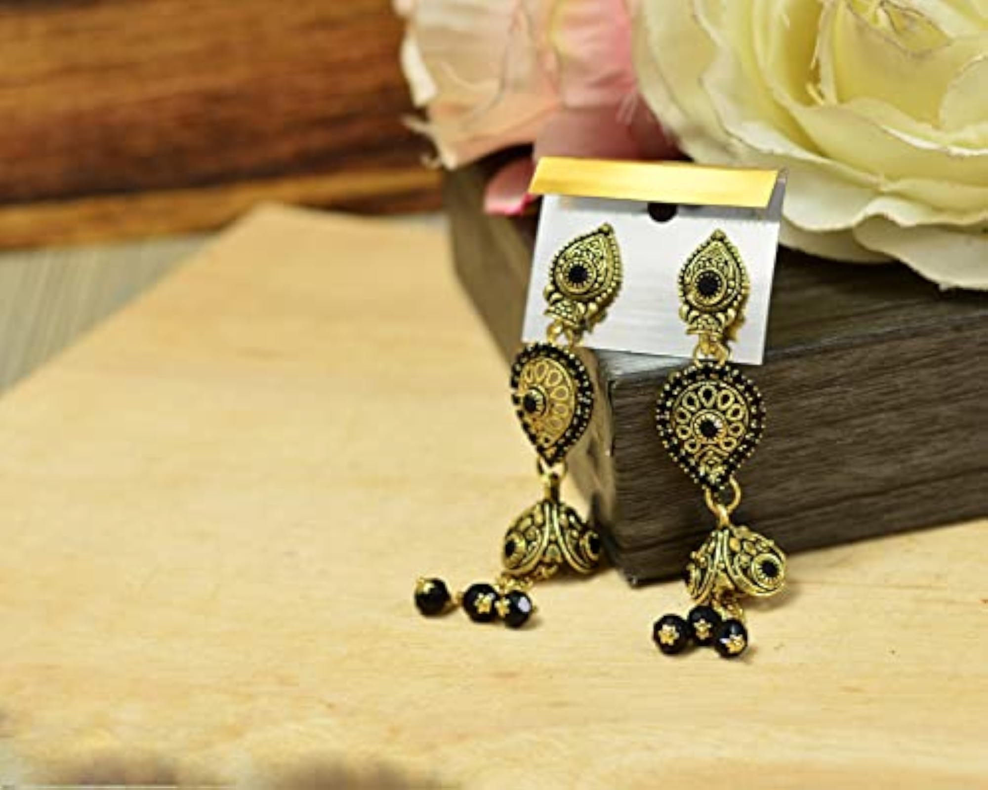Traditional Plated Jhumka Earrings, Festive Elegance
