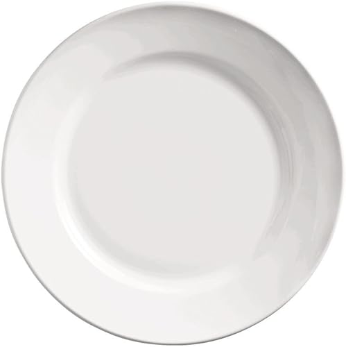 Mundo Tableware 840425r-25Porcelana Plate Re 9" (24unidades por Caso)