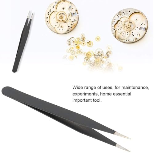 Image of Corslet 10 Pcs Anti-Static Stainless Steel Precision Esd Tweezers Set for Craft, Jewelry, Electronics, Soldering, Repair Work with Storage Bag (TWEEZER SET 10 PCS)