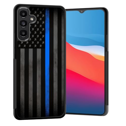Vobber for Galaxy A16 5G Case,Slim Anti-Scratch Architecture TPU Shockproof Protective Case Cover for Samsung Galaxy A16 5G 6.7" 2024,Thin Blue Line American Flag - image 1