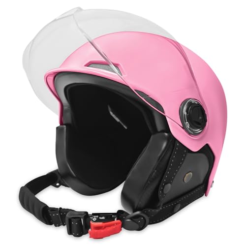 Vintage Half Helmet with Glasses