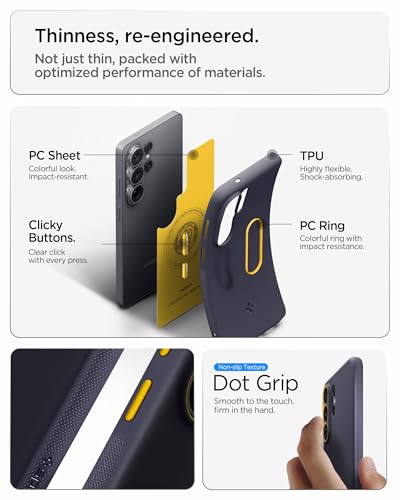 Image of Spigen Nano Pop MagFit | Samsung Galaxy S26 Ultra Case [Mil-Grade Certified Drop Protection] Galaxy S26 Ultra Back Cover | TPU+PC - Blueberry Navy