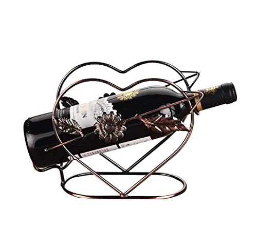 Soporte para botella de vino de hierro arte vintage miniatura 1