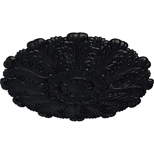 Image of Ekena Millwork CM31DUSGS - 31 inchOD x 1 1 /2 inchP Durham Ceiling Medallion (Fits Canopies up to 4 1 /4 inch) - Ceiling Medallion, Steel Gray