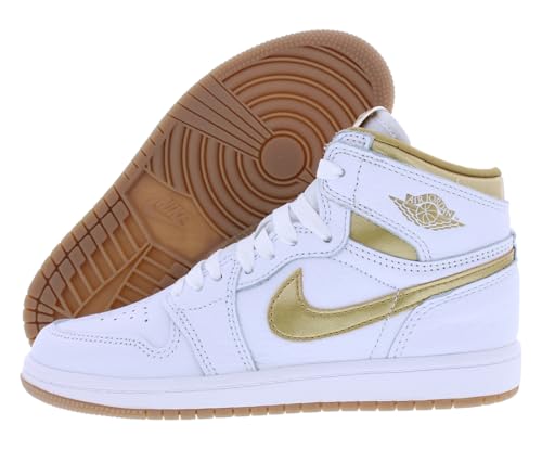 Jordan Little Kid's 1 Retro High OG White/Metallic Gold (FD2597 107) - 11