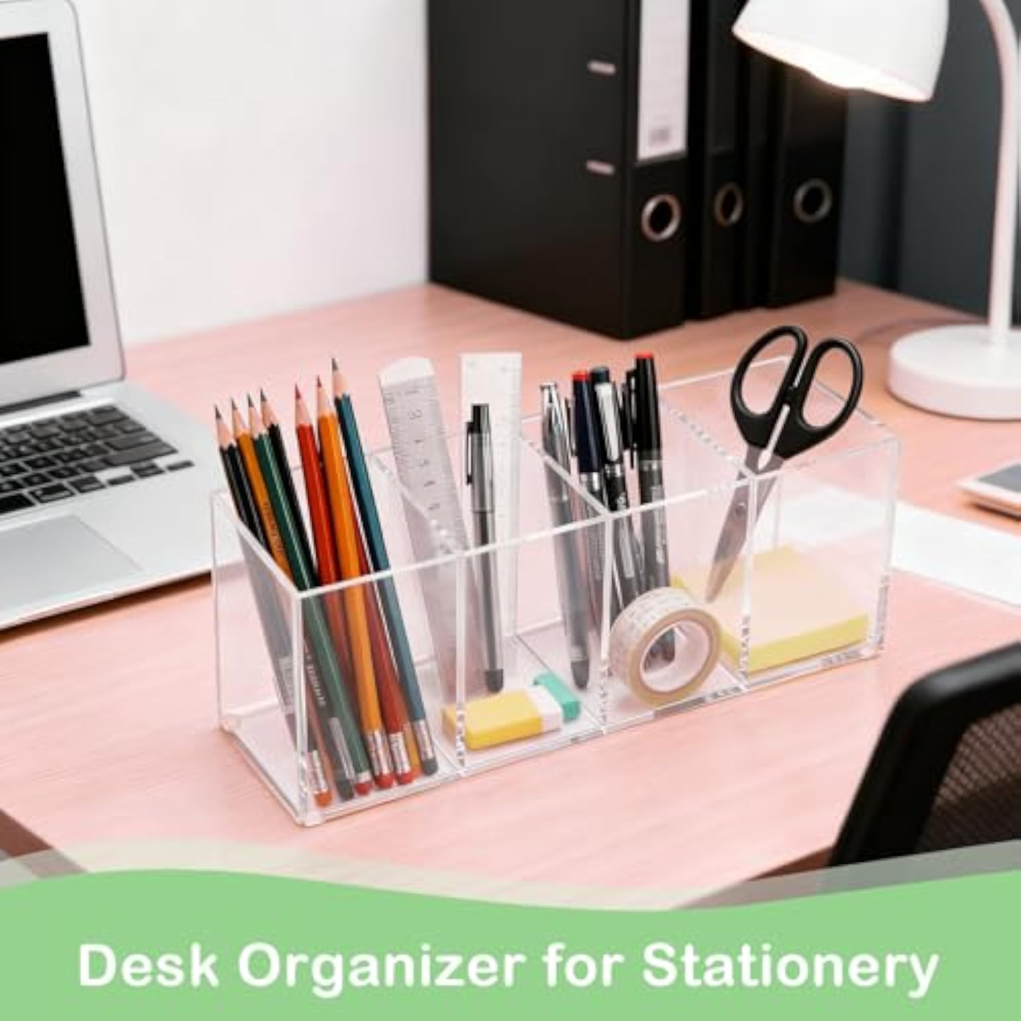 Clear Acrylic 4-Compartment Organizer Box