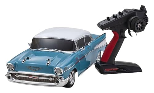 京商 PuTEP FZ02L 1957 シボレー ベルエア クーペ ターコイズ 電動ラジオコントロール 34433T1Cのサムネイル