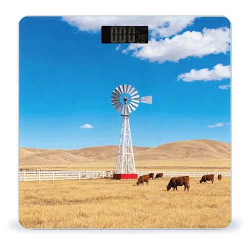 Báscula digital de baño Western Ranch Windmill 400 lb miniatura 1