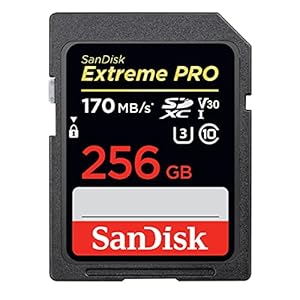 SanDisk Extreme PRO SDXC UHS‐I‐Kaart 256 GB (A2 App Performance, 4K UHD, Leessnelheden Tot 170 MB/s, Class 10, UHS-I, U3…