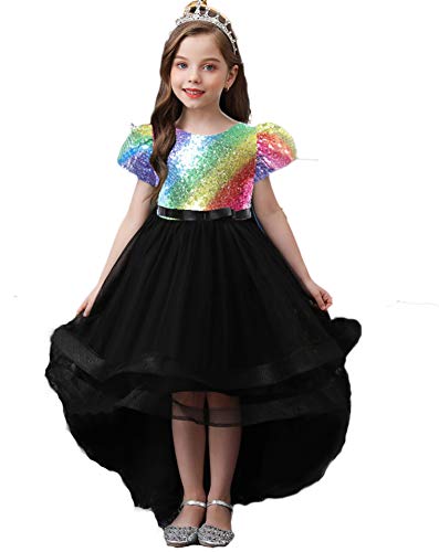 Robe de princesse à paillettes fille pour fête d'anniversaire féerique