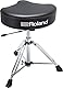 Roland Drum-Hocker-Sattel mit strapazierfähigem Vinyl-Sitz und hydraulischer Höhenanpassung – RDT-SHV