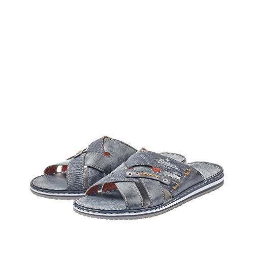 Rieker Frühjahr/Sommer 21599, Ciabatte Uomo, Blu