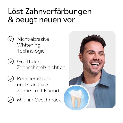 LISTERINE Advanced White Milder Geschmack 500 ml, Mundspülung zur Entfernung hartnäckiger Zahnverfärbungen, für weißere Zähne in nur 1 Woche, Mundwasser bekämpft wirksam Bakterien im Mundraum