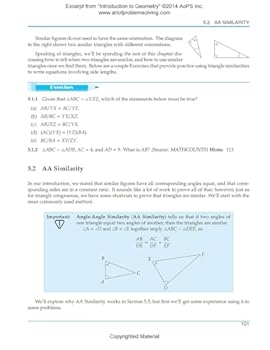 Paperback Art of Problem Solving (AoPS) Series, Introduction to Geometry 2 Books Set of Text and Solution by Richard Rusczyk Book