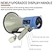 B S 50W Professional USB Megaphone with Siren,1200 Yards Detachable Microphone,Portable Strap,240s Recording,SD Card,AUX Input for for Outdoor Events,Crowd Management,Emergencies and Police,Bluegrey