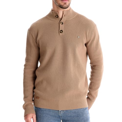 Men Mock Neck Button Sweater Casual Knitted Sweaters Turtleneck Pullover Polo Sweaters for Men2