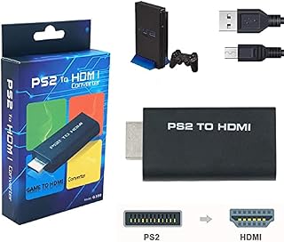 Gamer Gear PS2 to HDMI Converter Video Audio Adapter [with 3.5mm Audio] for PS2 AV to HDMI