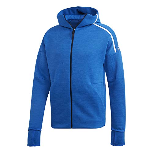 adidas M Zne HD FR Sudadera, Hombre, Azul/Blanco, S