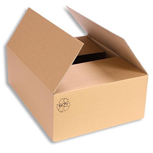 Lot de 25 cartons pliables 400 x 300 x 150 mm