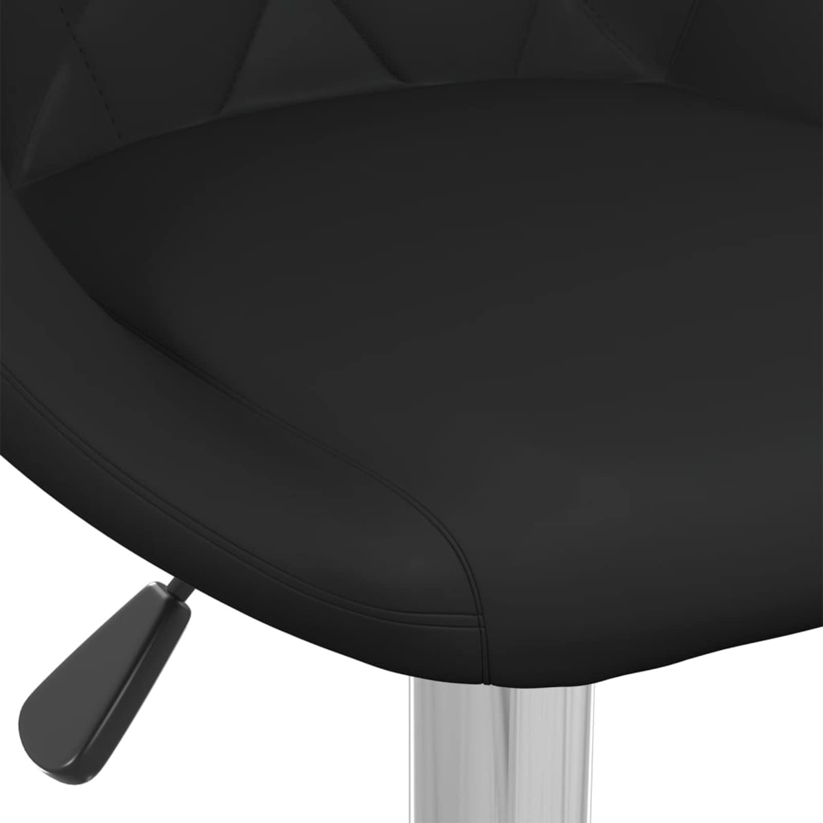 Homgoday Taburetes de bar, 2 unidades, color negro, de piel sintética, silla de oficina, silla de oficina, bar, silla de escritorio, para dormitorio o salón