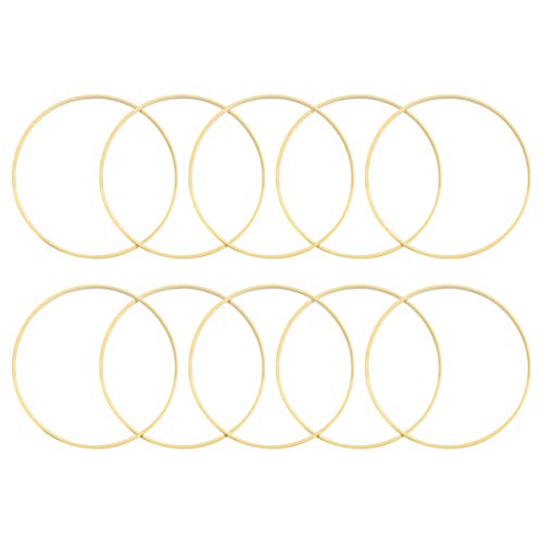 VOSAREA Madera Dream Catcher Anillos Aro de bambú Redondo Artesanía de Bricolaje...