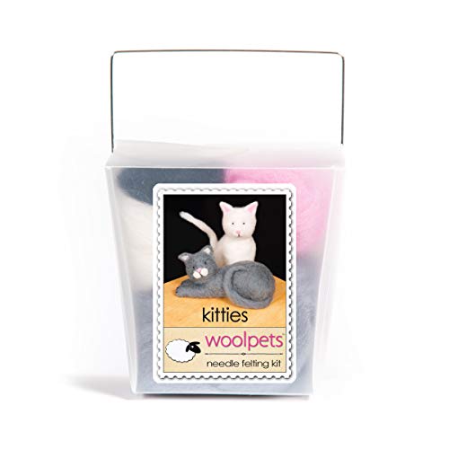 WoolPets Kitties Needle Felting Kit Cover