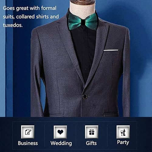 Classic Men’s Bow Tie, Adjustable Pre-tied Soft for Wedding Banquet and Graduation 7