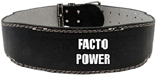 Facto PowerLeather Gym Belt, Black