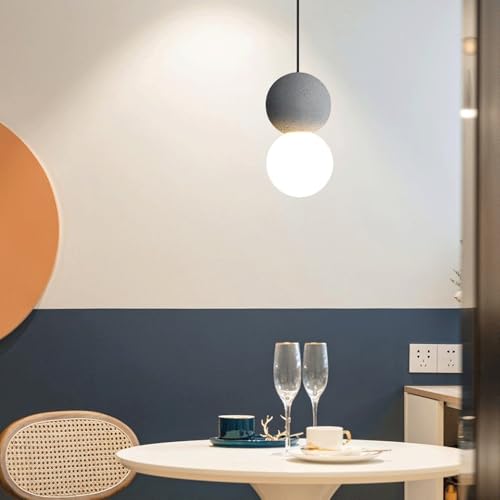 Lustre LED minimaliste avec diffuseur en verre pour un éclairage doux de salon - 3