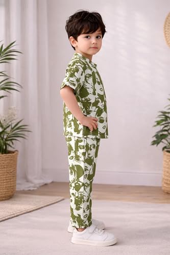 Image of Fashion Dream Boys Cotton Blend Printed Co-ord Set|clothing set for kids|Combo set