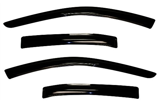 Auto Ventshade AVS 94194 Original Ventvisor Side Window Deflector Dark Smoke, 4-Piece Set for 2010-2025 Ford Taurus