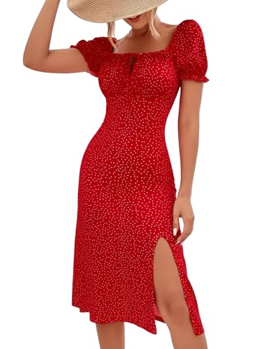 Image of GRECIILOOKS Women's One Piece Dresses - Stylish Midi Dress for Women | Summer Casual Wear for Events, Date & Evening Look