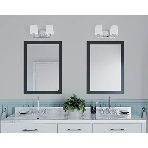 Image of Progress Lighting P300017-015 Glance Two-Light Bath, Brushed Nickel