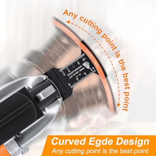 Image of PECHAM Oscillating Tool Blade, 37PCS Universal Wood Metal Oscillating Multitool Quick Release Saw Blades Fit Porter Cable Black & Decker Rockwell Ridgid Ryobi Milwaukee DeWalt Chicago Craftsman