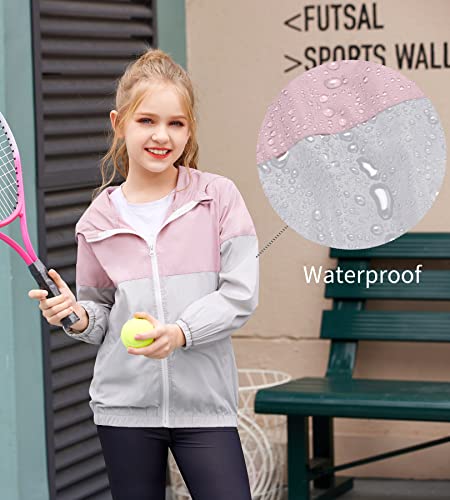 Arshiner Little Kid Waterproof Raincoat Outdoor Hooded Rain Jacket Windbreaker With Bag #TOP6