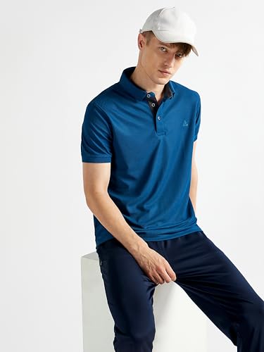Image of Clans & Hans Men's Solid Regular Fit Polo T Shirt | Collar Tshirts | Half Sleeves |Plain T-Shirt for Men (Available in Plus Size)