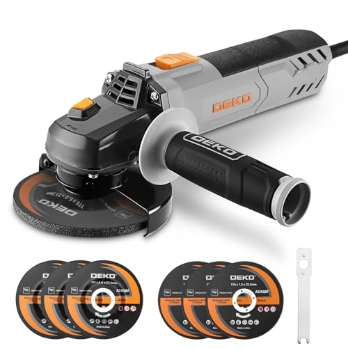 8-Amp Angle Grinder: DEKOPRO 4-1/2 inch Electric Corded Grinder...
