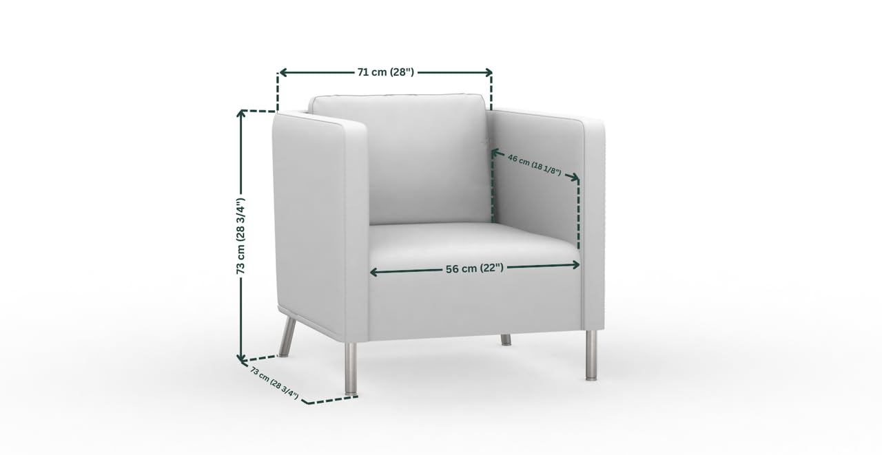 comfortly housses de rechange pour fauteuil Ekero, tissu doux, durable et lavable, facile à nettoyer et à remplacer (couronne - olive)