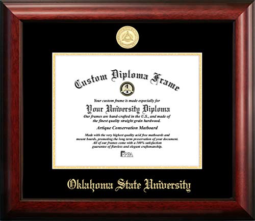 Campus Bilder Oklahoma State University geprägt Diplom Rahmen, 21,6 x 27,9 cm Gold