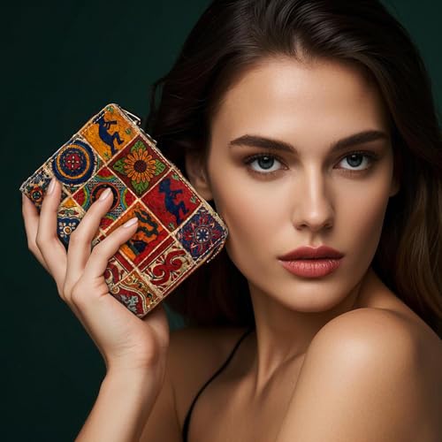 Image of Eco Cork Friendly RFID Blocking Wallet Bi-fold Card Holder Vertical Wallet With Zippered Coin Purse & ID Window