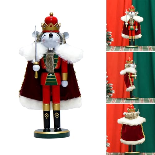 Casse-noisette de Noël en bois de 36 cm, le cadeau idéal en statue de table