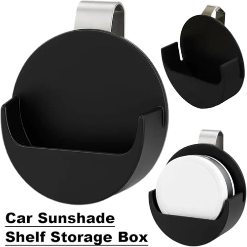 Image of 2PCS Black 3D Printed Universal Dip Can Holder for Car Visor & Belt,Lightweight Clip-On Pouch Organizer with Secure Storage-Durable Chew Can Holster Fits All Vehicles,Cars,Trucks,SUVs