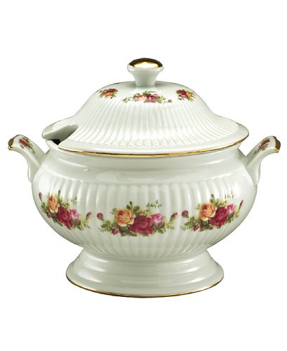 Royal Albert Old Country Roses Covered Vegetable Tureen