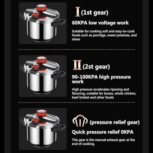Olla a Presión Acero Inoxidable 6L YUSIWOAL miniatura 3