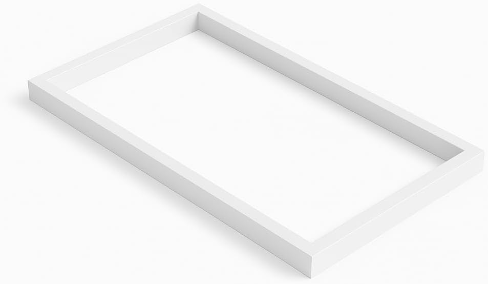 Universal Surface-Mount Frame 2×4 FT – Drop-Ceiling & Hard-Ceiling Panel Mount Kit for LED Panel Lights, UL/DLC Listed Commercial/Residential Retrofit